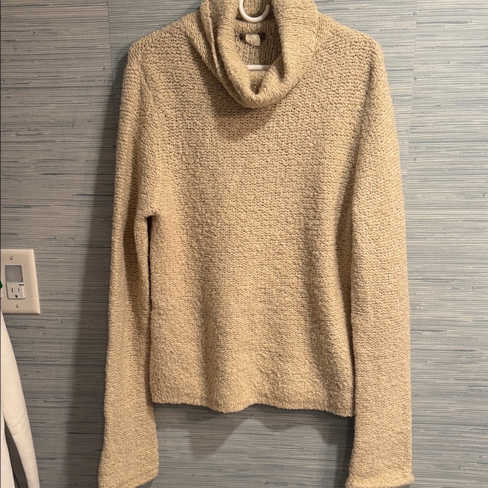 J. Crew Cream Turtleneck Sweater